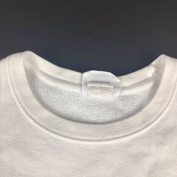 VTG Champion Reverse Weave Sweatshirt Women's Extra Extra Large White Crewneck - Picture 5 of 12